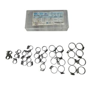 Ticonn 40 Pcs Worm Gear Hose Clamps Stainless Steel Adjustable Assortment Set S2